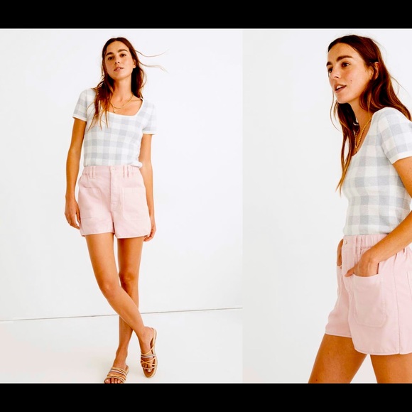 ❌SOLD❌ madewell • camp shorts medium assorted colors granola chic - Picture 5 of 13